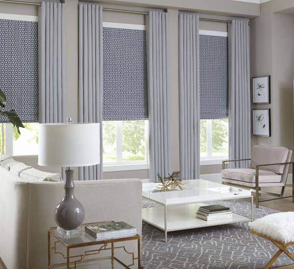 gray curtains