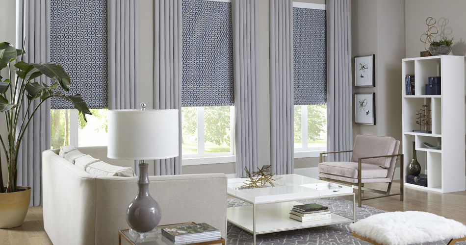 gray curtains